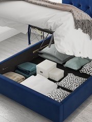 Aspire Furniture Navy Olivier End Lift Ottoman Storage Bed - Image 2 of 3