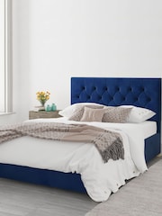 Aspire Furniture Navy Olivier End Lift Ottoman Storage Bed - Image 5 of 7