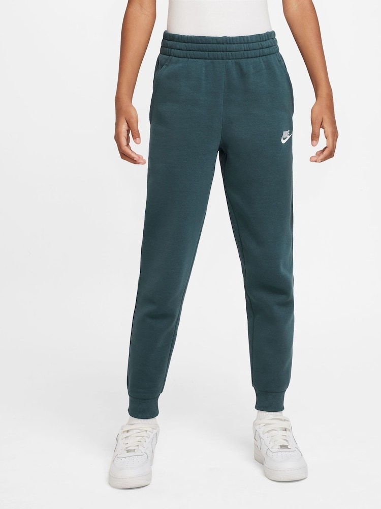 Nike Green Club Fleece Joggers - Image 3 of 10