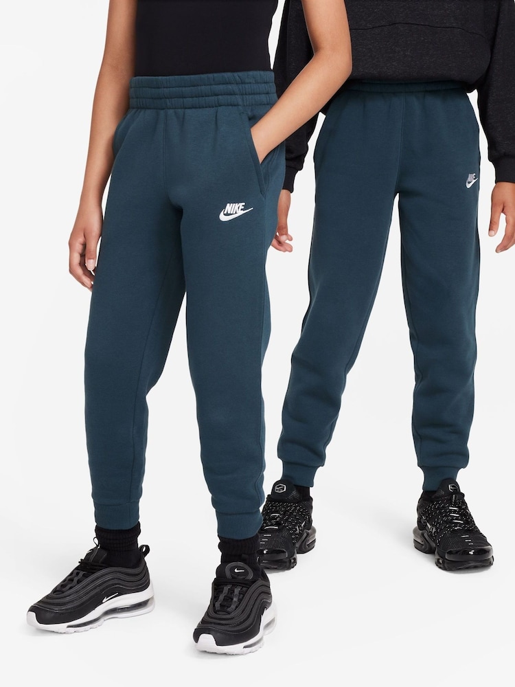 Nike Green Club Fleece Joggers - Image 6 of 10