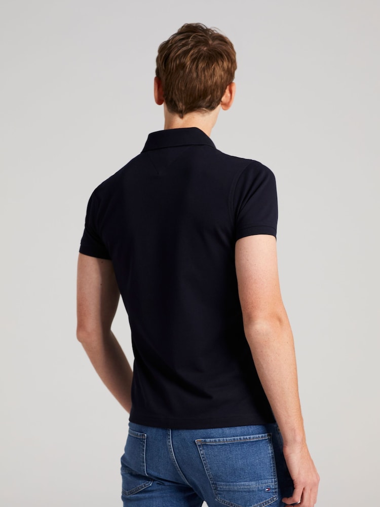 Blauw - Tommy Hilfiger 1985 slim-fit poloshirt - Image 3 of 5