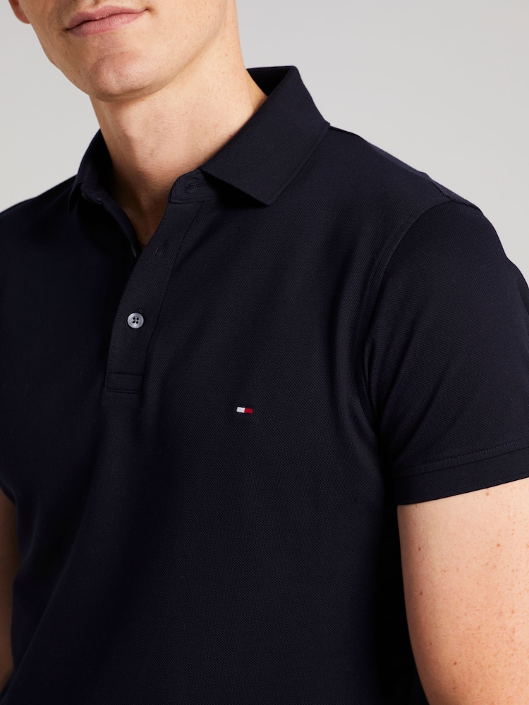 Blauw - Tommy Hilfiger 1985 slim-fit poloshirt - Image 4 of 5