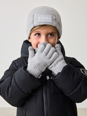 Baker by Ted Baker Boys Beanie and Gloves Set - Image 1 of 5