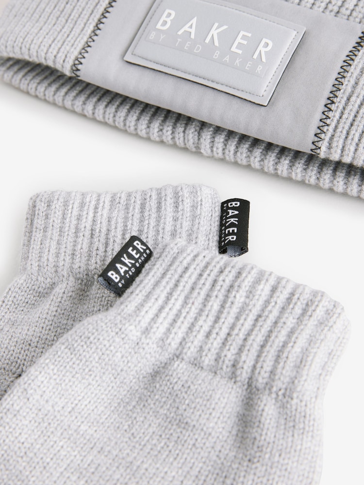 Baker by Ted Baker Boys Beanie and Gloves Set - Image 5 of 5