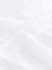 White Broderie Mini Summer Dress - Image 8 of 8