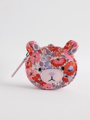 Cath Kidston Pink/Blue Ditsy Floral Bear Purse - Image 1 of 5