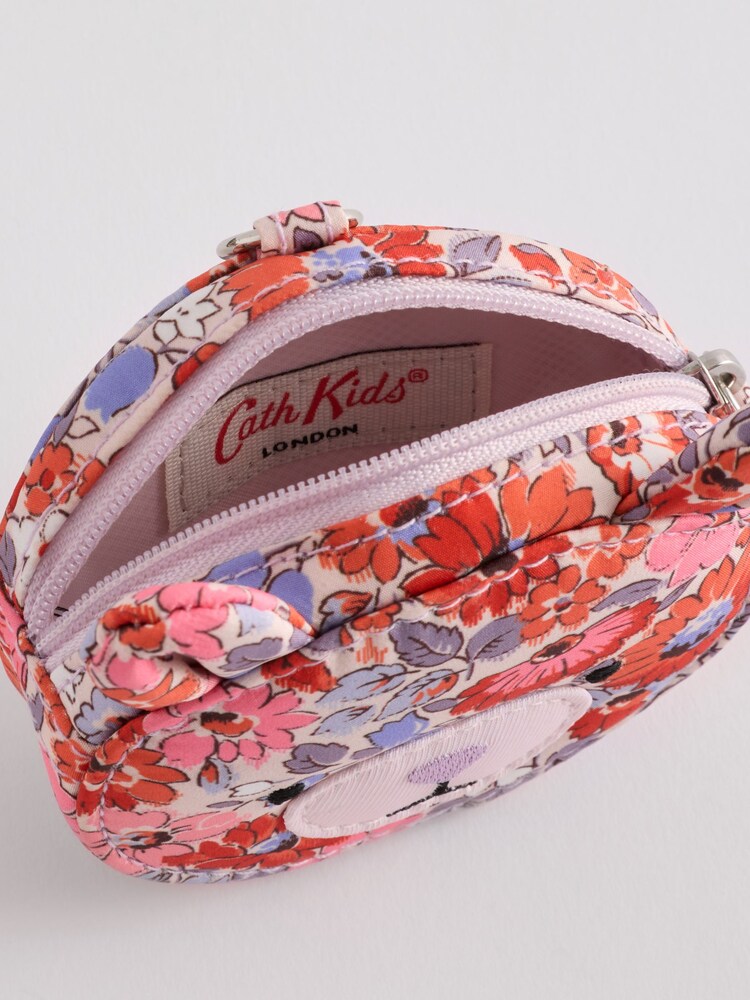 Cath Kidston Pink/Blue Ditsy Floral Bear Purse - Image 5 of 5