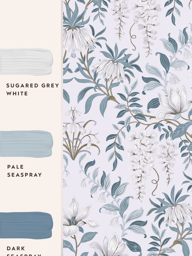 Laura Ashley Off White Parterre 10M Wallpaper - Image 4 of 4