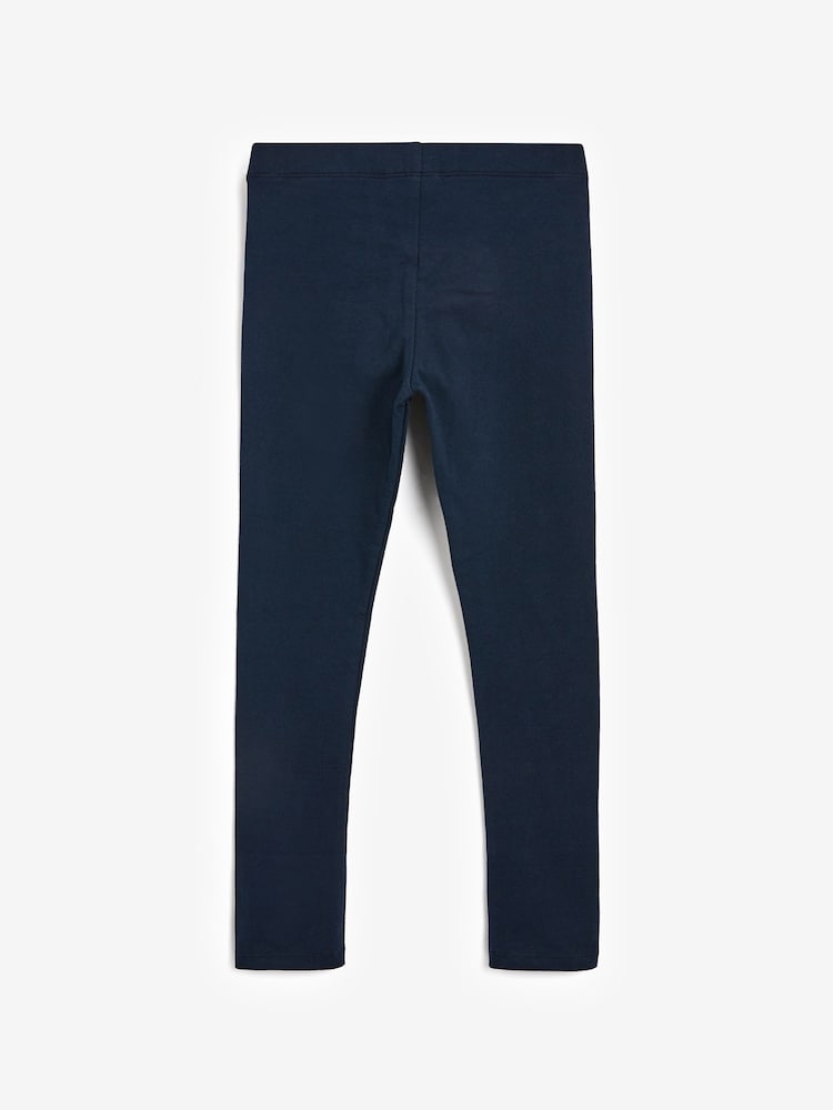 Navy Blue Long Length Leggings (3-16yrs) - Image 2 of 3