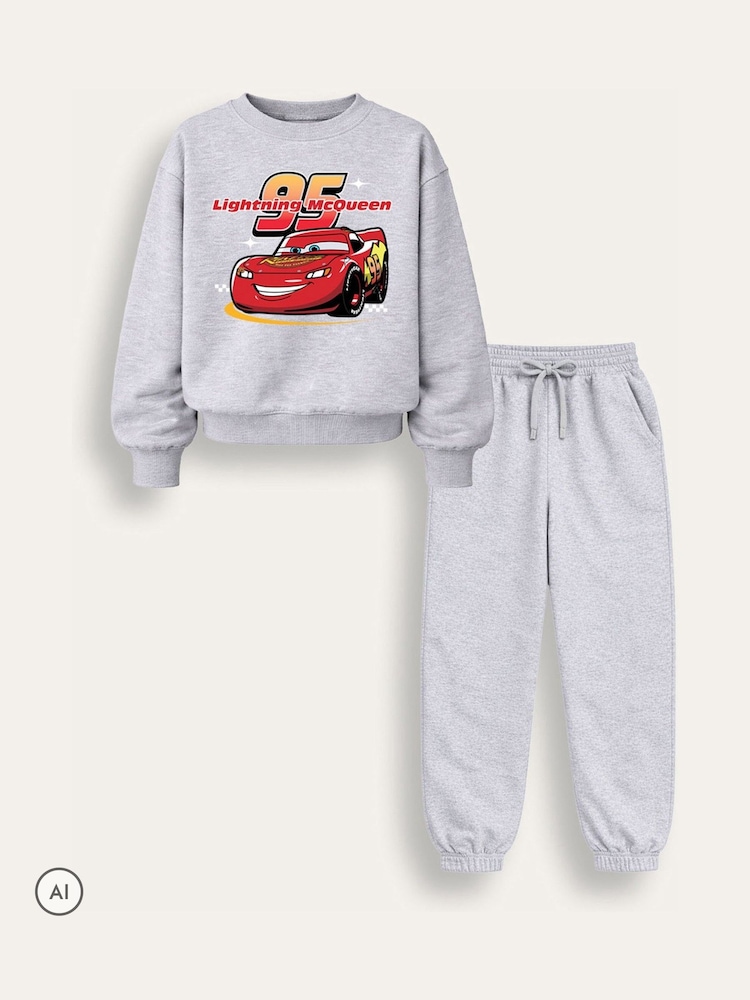 Brand Threads Grey Boys Car Sweatshirt & Jogger Set - Image 3 of 3 Brand Threads Grey Boys Car Sweatshirt & Jogger Set - Image 3 of 3