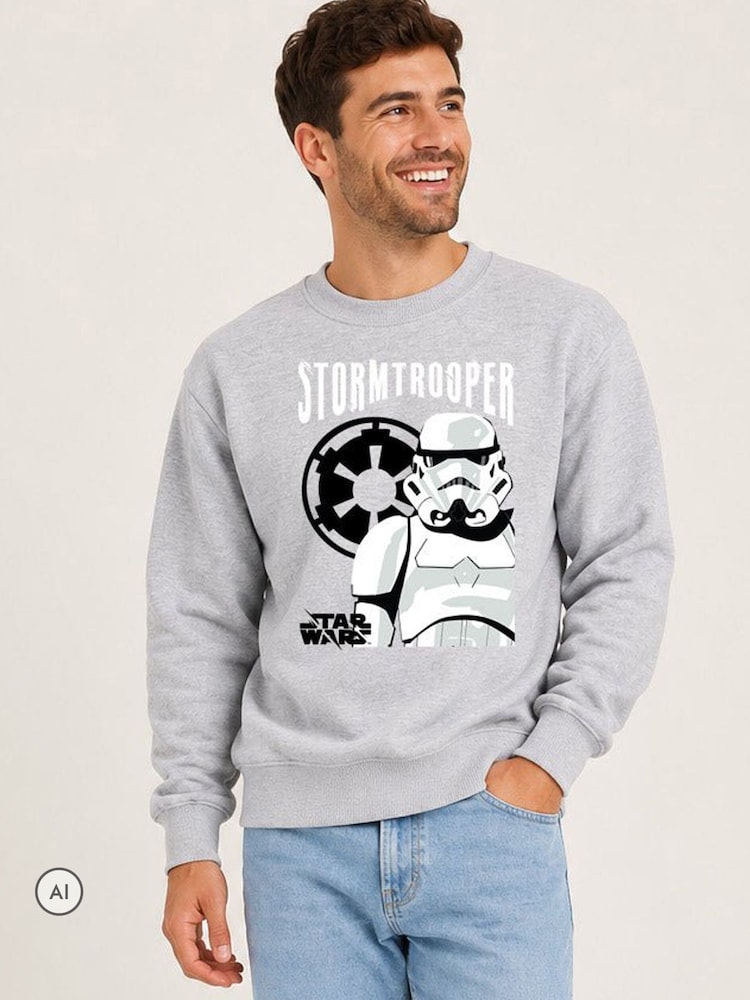 Brand Threads Mens Star Wars Sweatshirt - صورة 1 من 4 Brand Threads Mens Star Wars Sweatshirt - صورة 1 من 4