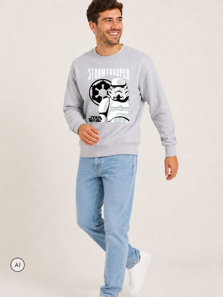 Brand Threads Mens Star Wars Sweatshirt - صورة 2 من 4 Brand Threads Mens Star Wars Sweatshirt - صورة 2 من 4