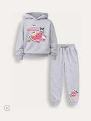 Brand Threads Grey Hello Kitty Hoodie & Joggers Set - Image 4 of 4