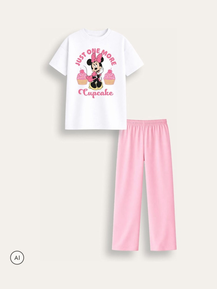 Brand Threads Minnie Mouse пижама жиынтығы - 4суретінің 4 суреті