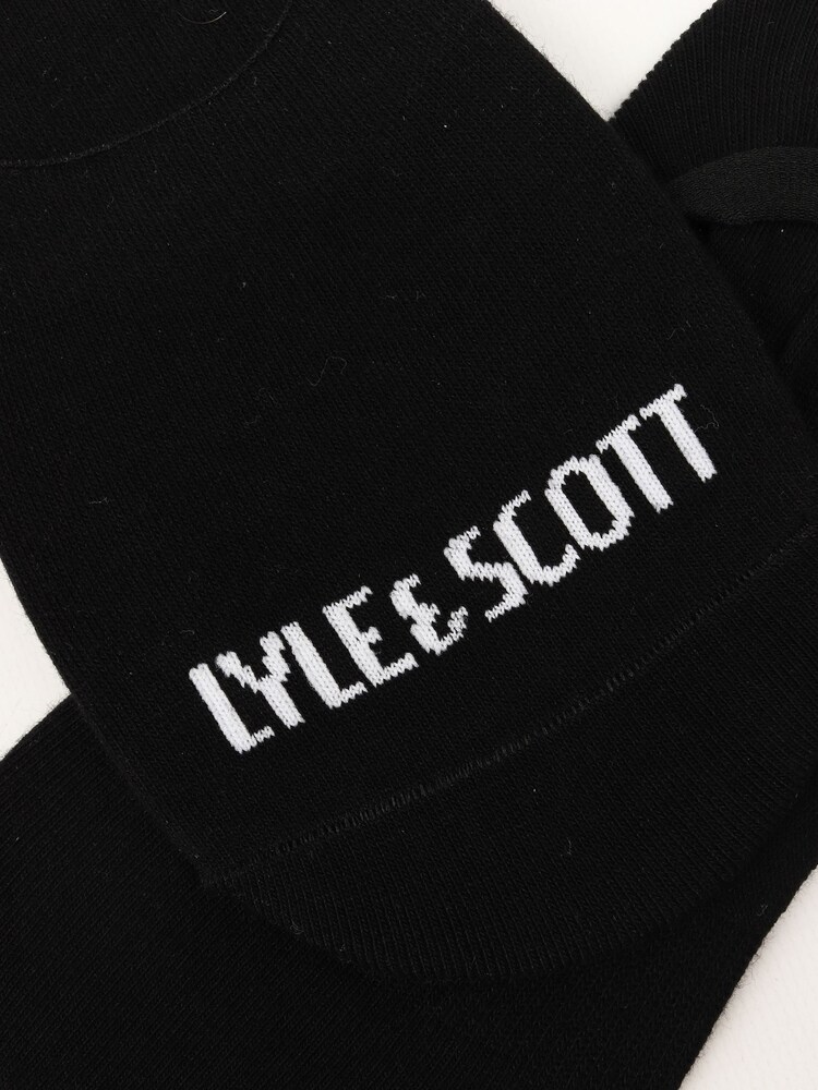 Black Lyle & Scott Invisible Trainer Socks 3 Pack - Image 3 of 3 Black Lyle & Scott Invisible Trainer Socks 3 Pack - Image 3 of 3