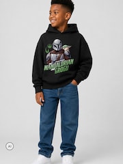 Brand Threads Black Mando & Grogu Hoodie - Image 2 of 4