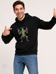 Brand Threads Black Rick & Morty Sweatshirt - Image 1 of 4