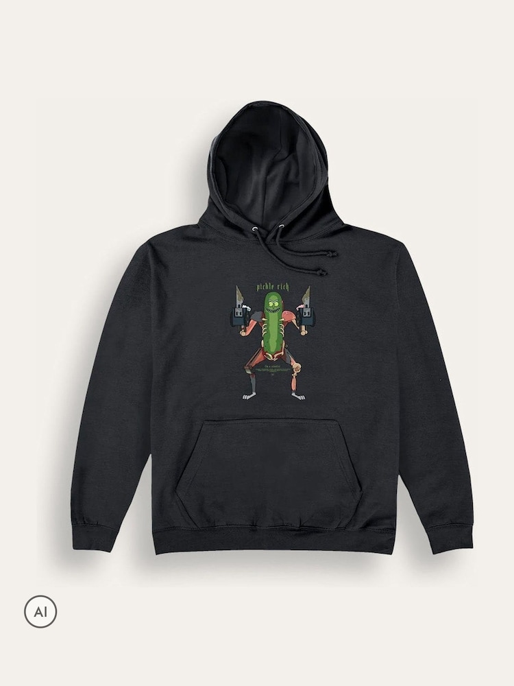 Brand Threads Black Rick & Morty Sweatshirt - Image 4 of 4 Brand Threads Black Rick & Morty Sweatshirt - Image 4 of 4