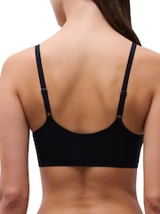 Chantelle Black Chantelle Soft Stretch Seamless Padded Bralette Bra - Image 3 of 5