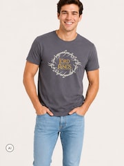 Brand Threads Grey Lord of the Rings T-Shirt - Image 3 of 4