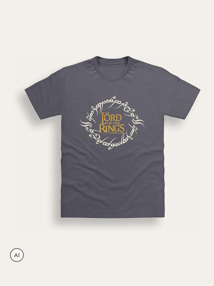 Brand Threads Grey Lord of the Rings T-Shirt - Image 4 of 4
