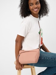 Accessorize Pink Zip Front Crossbody Bag - Image 1 of 3