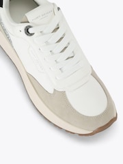 Kurt Geiger London White Metro Runner Embellished Trainers - Image 4 of 4