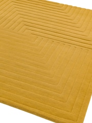 Asiatic Rugs Ochre Yellow Form Wool Rug - Image 3 of 4