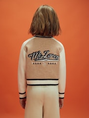 Reiss x McLaren F1 Team Camel/Ecru Clio 13-14 yrs McLaren F1 Wool Cashmere Cropped Jumper - Image 5 of 8