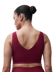 Rouge clair - Chantelle soutien-gorge rembourré à Col V sans coutures et extensible doux - Image 2 de 4