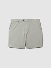 Reiss Soft Sage Wicket S Modern Fit Cotton Blend Chino Shorts - Image 2 of 5