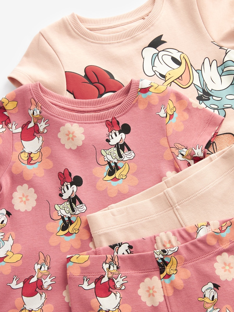 Rose/rouille Minnie Mouse - 100Pyjama de licence % coton 2 Lot (9mths-6yrs) - Image 10 de 10