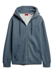 Светло-голубой - Толстовка Superdry Essential Logo Zip-Up Hoodie - Image 4 of 5