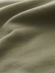Khaki Green Heart Cut-Out Detail Sweatshirt - Image 2 of 2