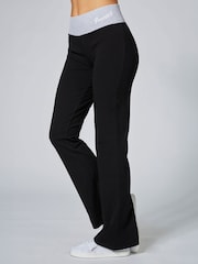 Pineapple Black/Grey Contrast Band Bootcut Jersey Trousers - Image 1 of 3