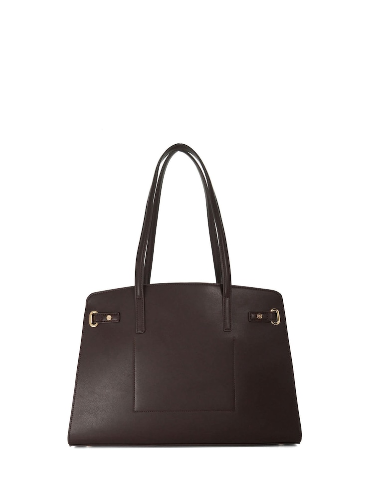 Dune London Brown Define Tote Bag - Image 2 of 4 Dune London Brown Define Tote Bag - Image 2 of 4