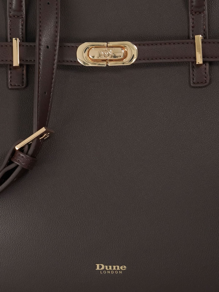Dune London Brown Define Tote Bag - Image 4 of 4 Dune London Brown Define Tote Bag - Image 4 of 4