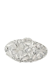 Dune London Silver Extravagant Clutch Bag - Image 3 of 5