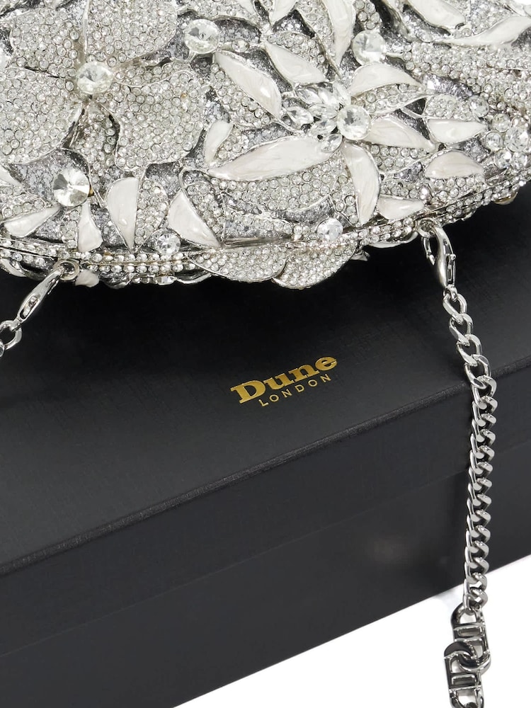 Dune London Silver Extravagant Clutch Bag - Image 5 of 5 Dune London Silver Extravagant Clutch Bag - Image 5 of 5