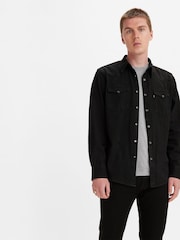 Levi's® Marble Black Denim Rinse Jackson Worker 100% Cotton Overshirt - Image 1 of 4