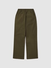 Reiss Sage Colter 13-14 yrs Elasticated Waist Cotton Blend Trousers - Image 2 of 3