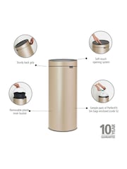 Brabantia Cream New 30L Touch Bin - Image 6 of 6