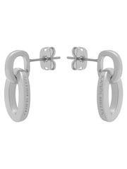 Karen Millen Silver Tone Chain Link Drop Earrings - Image 4 of 6