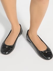 Dune London Black Helenne Ballet Pumps - Image 1 of 6