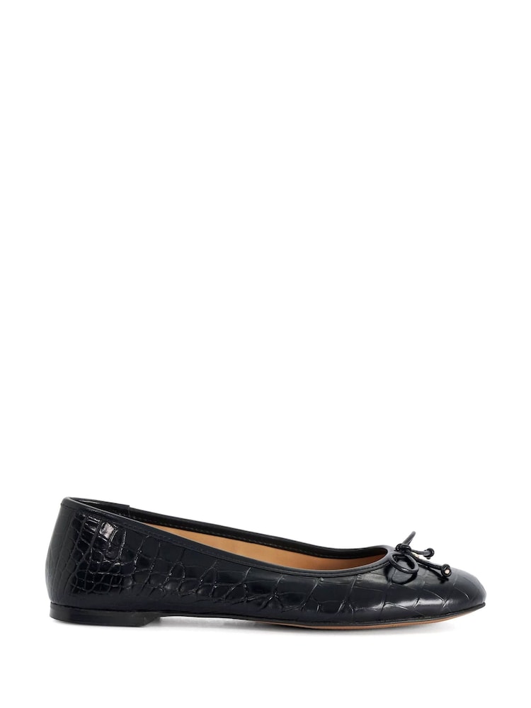 Dune London Black Helenne Ballet Pumps - Image 2 of 6