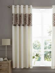 Cortinas de terciopelo con diseño de celosía y forro de Catherine Lansfield - Imagen 1 de 2