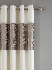 Cortinas de terciopelo con diseño de celosía y forro de Catherine Lansfield - Imagen 2 de 2