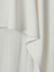 Reiss Ivory April Drape Front Bridal Jumpsuit - Image 5 of 5