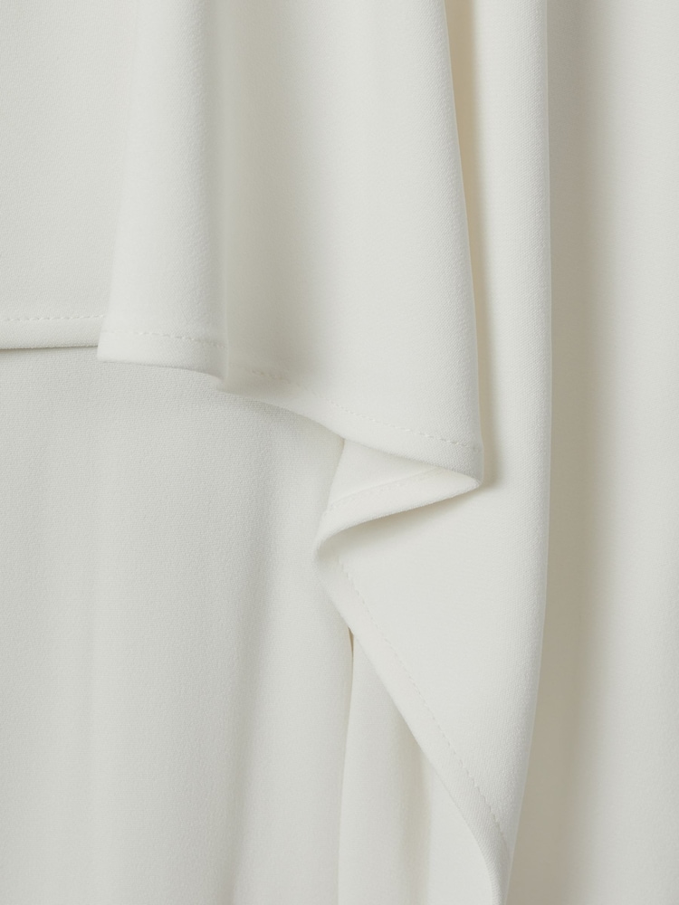 Reiss Ivory April Drape Front Bridal Jumpsuit - Image 5 of 5