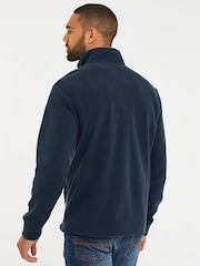 Threadbare Blue Onion Quilted Quarter Zip Fleece - Image 2 of 4